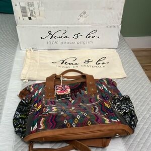 NENA & CO Bag OOAK Backpack Artisan Vintage Huipil Woven